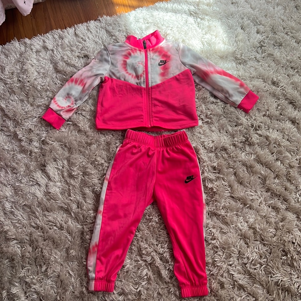 Nike Sweat suit pink tie dye